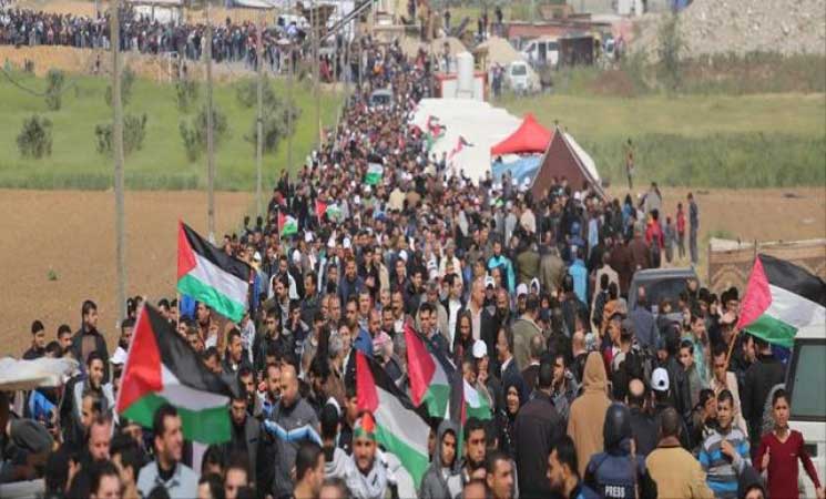 إصابة عشرات الفلسطينيين بمواجهات مع جيش الاحتلال في جمعة