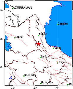 وقوع زمين لرزه در استان اردبيل+ جزئيات