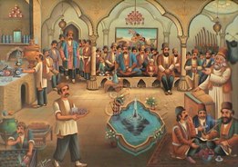 کارگاه نقاشی قهوه خانه ای در نگارخانه پردیسان