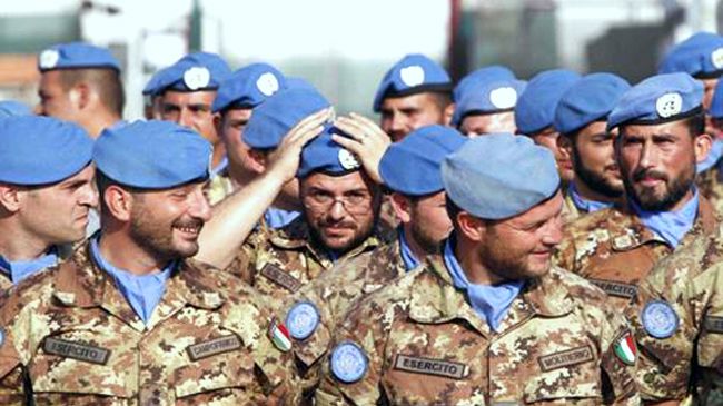 درگيري ميان صلح بانان سازمان ملل و ساكنين دهكده اي در لبنان