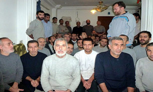 زائران آزاد شده ايراني در فرودگاه دمشق