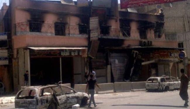اردوگاه یرموک سوریه؛ صحنه جنگ و درگیری افراد مسلح تروریست