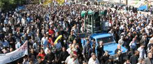 حضور افغانها در راهپیمایی 22 بهمن در شیراز