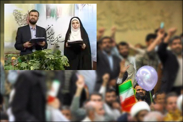 کارگردان CD جنجالی درمیان برهم زنندگان سخنرانی لاریجانی + تصاویر