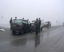 واژگونی خودرو در محور لردگان – خوزستان یک کشته برجای گذاشت