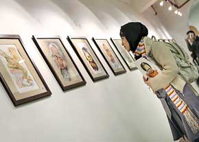 تخريب كاريكاتور ايران در جهان