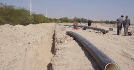 پیشرفت 60 درصدی پروژه فاضلاب روستای حسین آباد سنندج