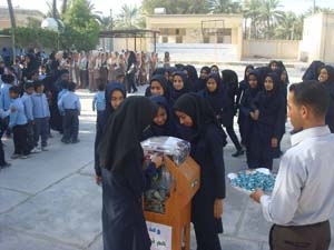 نواخته شدن زنگ  احسان و نیكوكاری درمدارس شهرفین