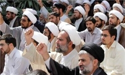 تجمع روحانیان و طلاب حوزه های علمیه استان چهارمحال د ر محکومیت کشتار شیعیان پاکستان