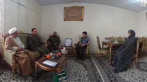 ديدار مسئولان سازمان عقيدتي سياسي ارتش با خانواده معظم شهدا