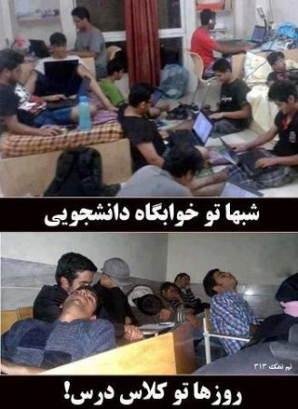 شبها توی خوابگاه دانشجویی!  /عکس