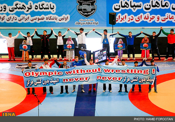 المپیک بدون کشتی هرگز!/ عکس