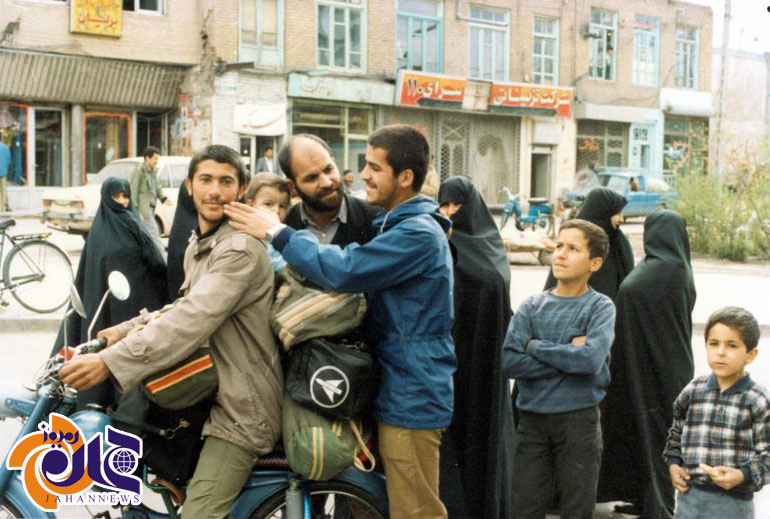 سوار موتور گازی به عشق بهشت ! / عکس