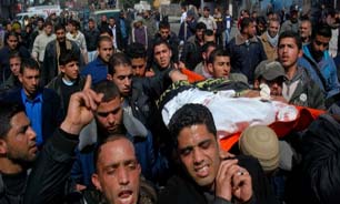 تشديد التهابات در سرزمين هاي اشغالي درپي مراسم تشييع شهيد فلسطيني