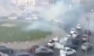 فیلم / حمله با گاز اشک آور و نارنجک