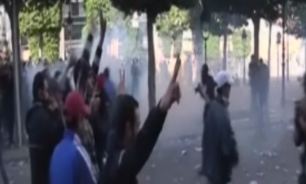 فیلم / درگیری سلفي ها و نيروهاي پليس تونس