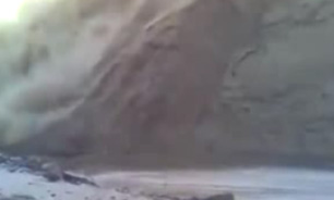 فیلم / تصاویر وحشتناک از زلزله و رانش افغانستان