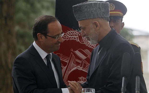 پايان سفر سرزده اولاند به كابل
