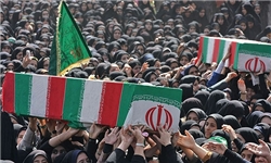 وداع با کاروان شهدای گمنام در بروجرد
