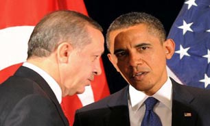 اردوغان در گفتگوي تلفني با اوباما خواستار ورود نظامي به خاک سوريه شد