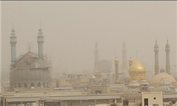 موج گرد و غبار از چهارشنبه قم را در بر می‌گیرد