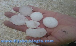 تگرگ و سیل به 1200 هکتار از اراضی چالدران خسارت زد