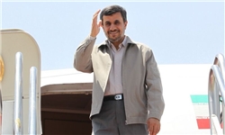 احمدی نژاد زنجان را به مقصد تهران ترک کرد