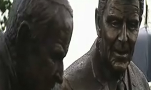 فیلم / رونمایی از مجسمه رونالد ريگان