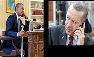 فیلم /  تصویر جنجالی تماس تلفني اوباما با اردوغان
