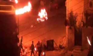 فیلم / درگیری جوانان بحرین در شب با مزدوران آل خليفه