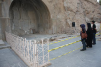 كف اصلی محوطه طاق بستان خواناسازی شد