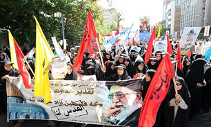 ميدل ايست آنلاين: سراسر ايران راهپيمايي روز قدس را شکوهمندانه برگزار کرد