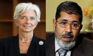 ديدار محمد مرسي با رئيس صندوق بين المللي پول در مصر