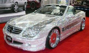 فیلم / مرسدس بنز SL 600 با پوشش "الماس"