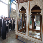 بازدید رییس مجلس اعلای اسلامی عراق،از کارگاه ساخت ضریح امامین عسکریین‌(ع) در قم