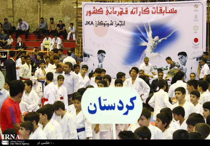 نایب قهرمانی تیم کاراته کردستان در مسابقات کاراته قهرمانی کشور