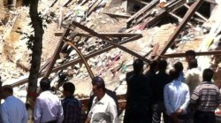 دو باب مغازه بر اثر گودبرداری در شاهرود تخریب شد
