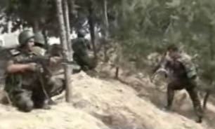 فیلم / انهدام  خودروي مجهز به تيربار تروریست ها در سوریه