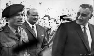دختر انور سادات: "جمال عبد الناصر"، معمر قذافی را در تیمارستان بستری کرده بود
