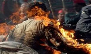 خودسوزی جوان آلمانی در برابر ساختمان پارلمان به سبک بوعزیزی