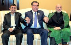 نشست سه جانبه روساي جمهور ايران، تاجيكستان و افغانستان