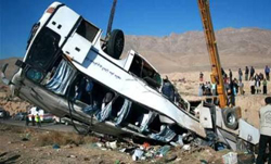 اعلام اسامی جان باختگان حادثه رانندگی اتوبوس دانش آموزان شهرستان بروجن