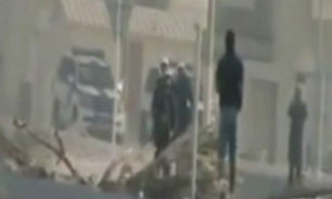 درگیری جوانان انقلابی بحرين با مزدوران آل خليفه + فیلم