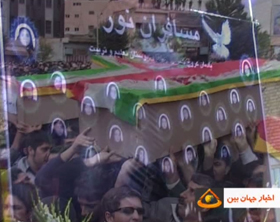 برگزاری مراسم بزرگداشت دانش آموزان جان باخته بروجنی، در لردگان