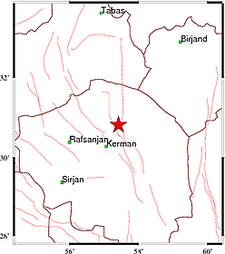 زلزله 3.6 ريشتري در استان کرمان