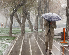 بارش باران و برف در استان چهارمحال و بختیاری