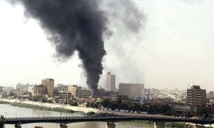 بانکی در مرکز بغداد دچار حريق شد