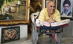 هنرمند نقاشي كه به آرزوي خود رسيد