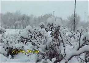 بارش برف استان چهارمحال و بختیاری را سفیدپوش كرد