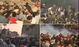 شليك گاز اشك‌آور به سوي معترضان در ميدان التحرير